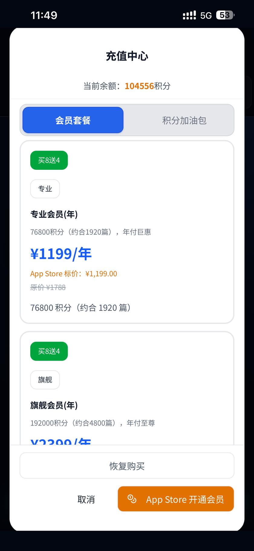 年付旗舰档